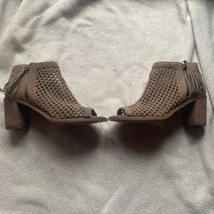 Vince Camuto Tresin Perforated Open Toe Bootie